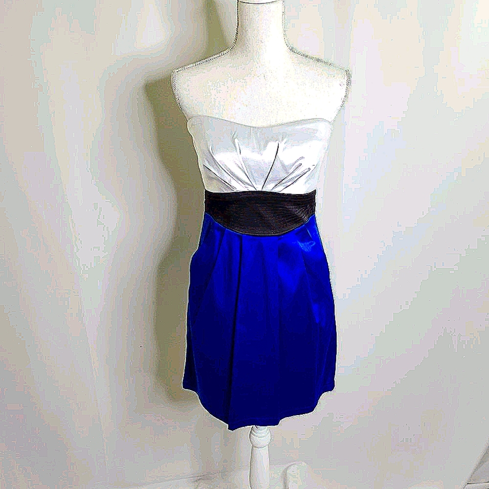 Strapless Bow Back Dress